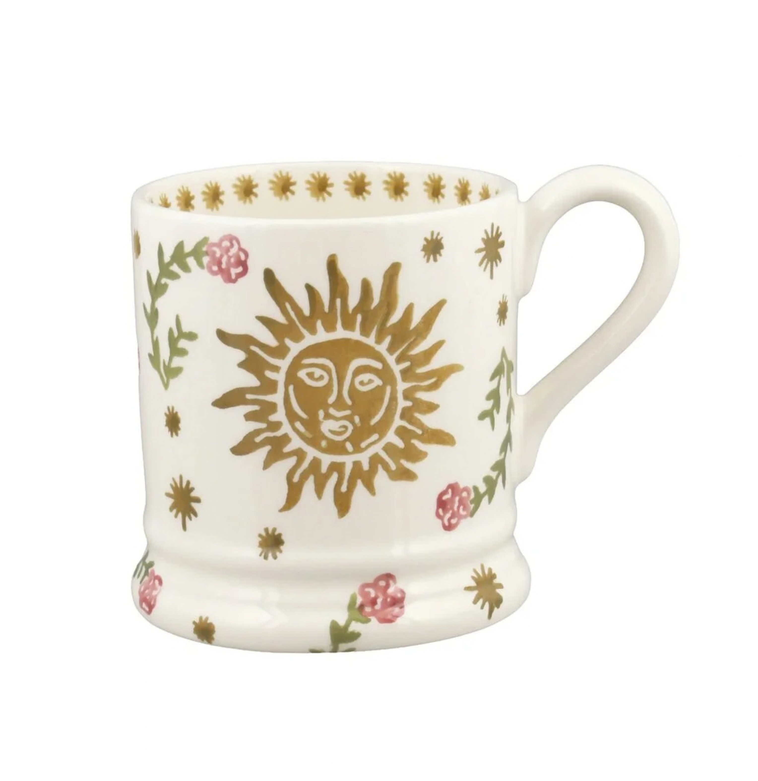 Elizabeth Scarlett emma bridgewater collaboration Sun Goddess 1/2 Pint Mug Gift Boxed pictured on a white background