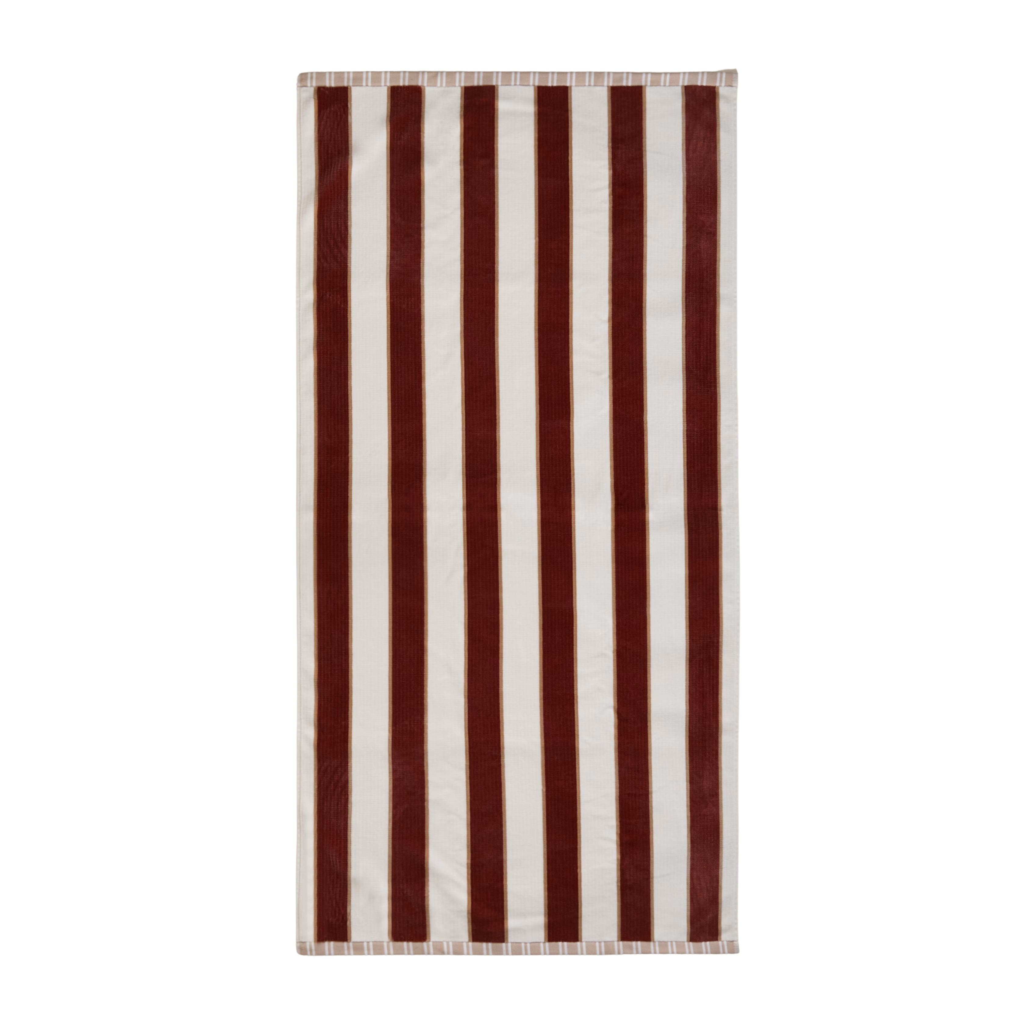 Pure Cotton Sand Resistant Beach Towel pictured Spice Mix colourway