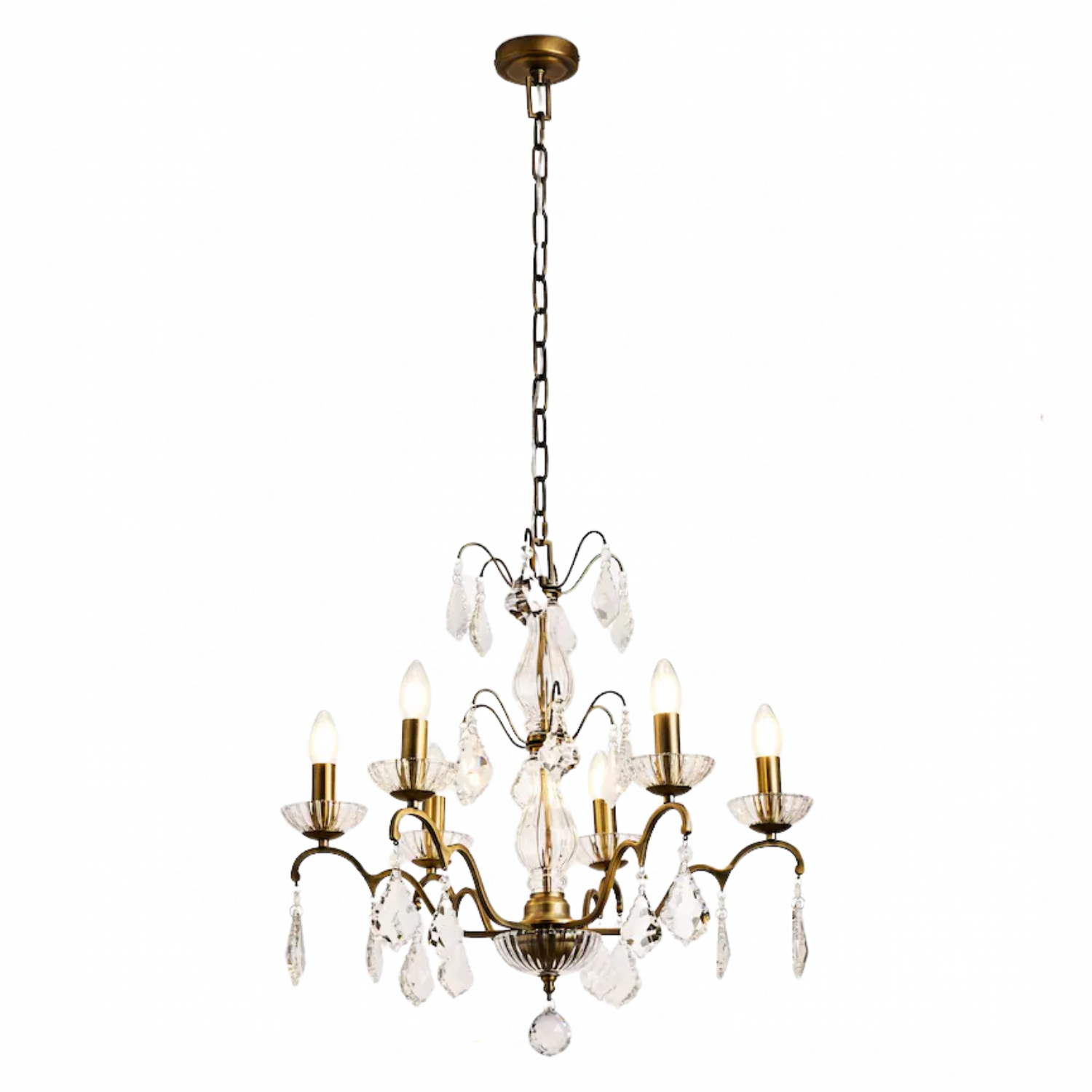 a crystal chandelier