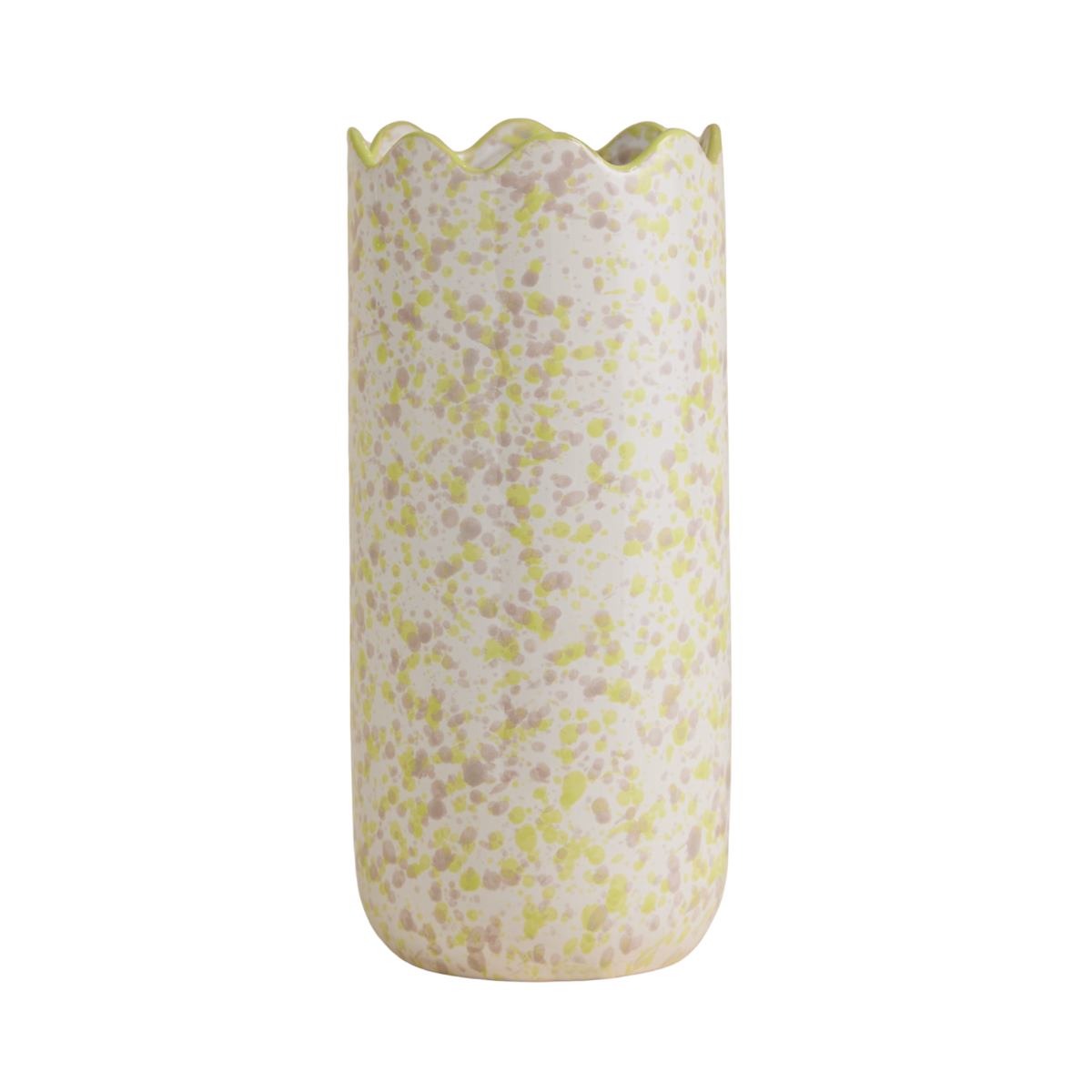 PURPLE AND GREEN SPECKLE VASE