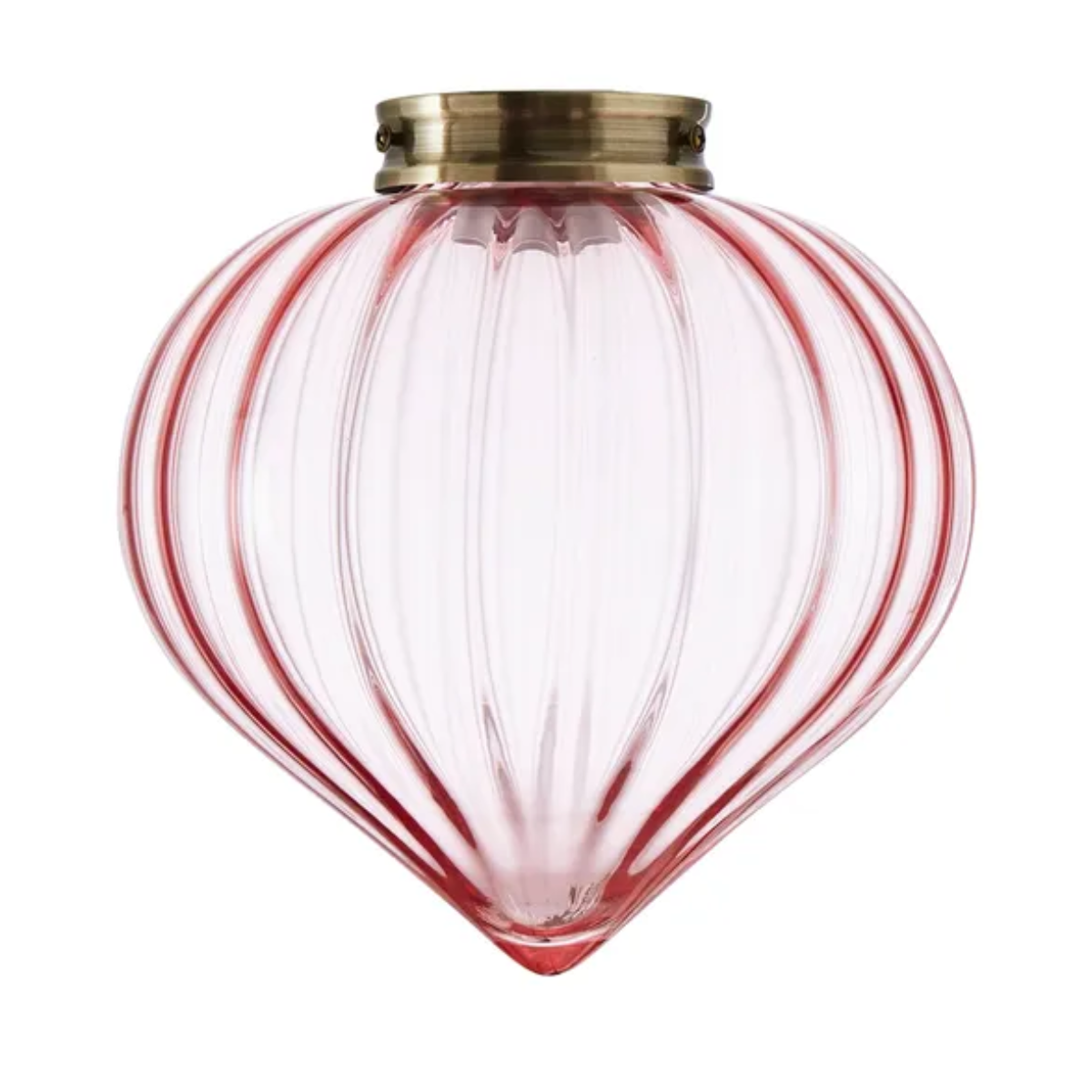 pink glass pendant shade