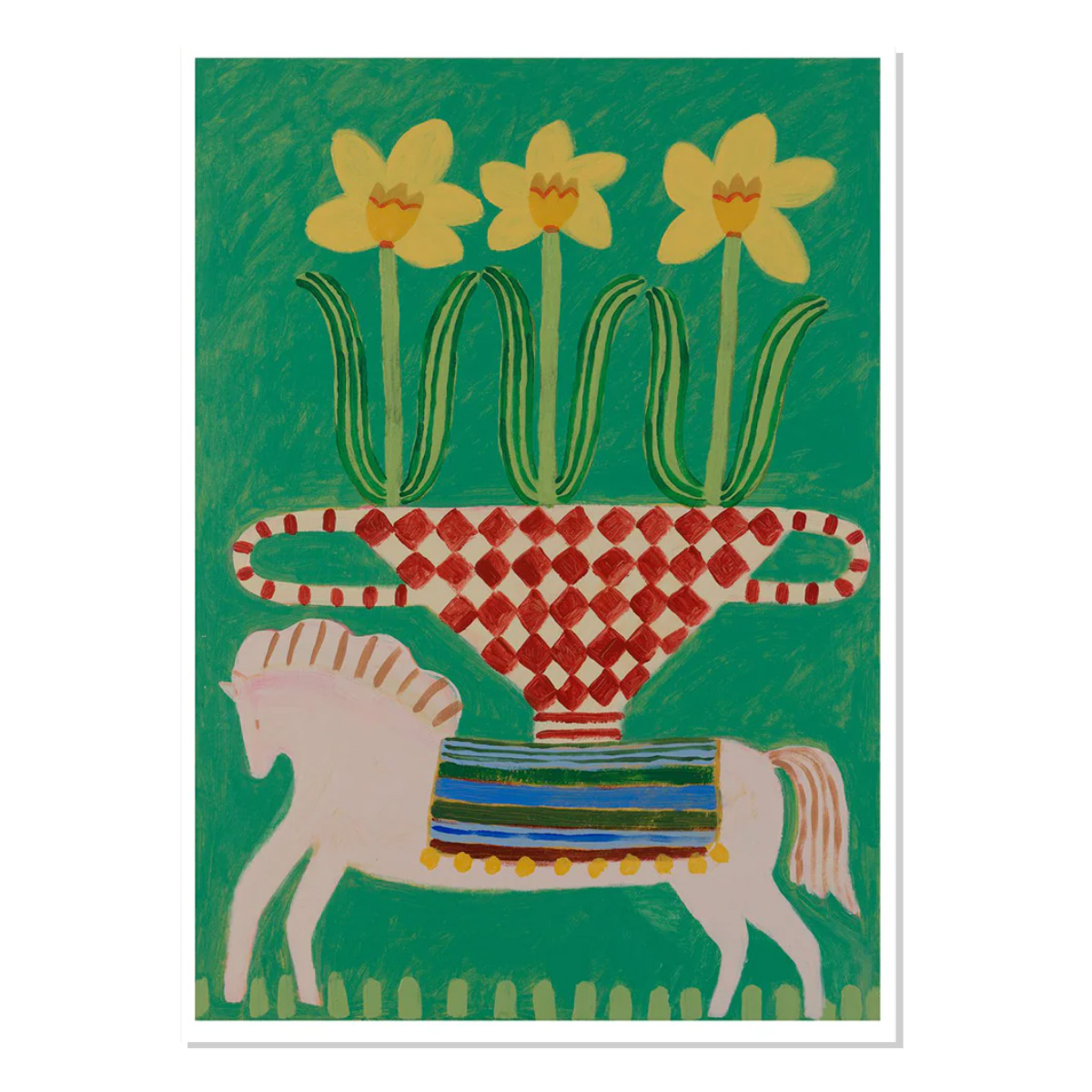 A BLUE print with polka dot cat
