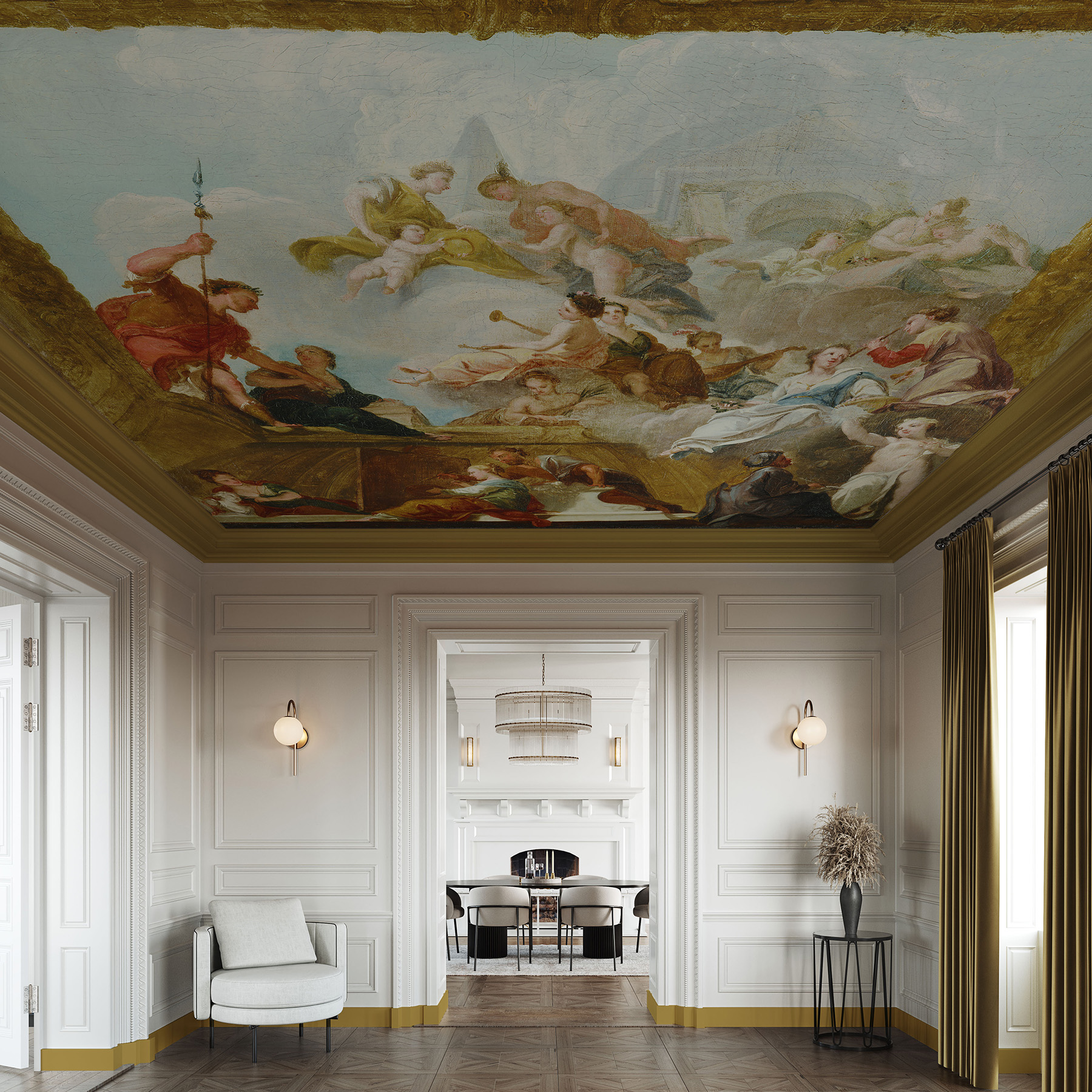wallpaper ceiling