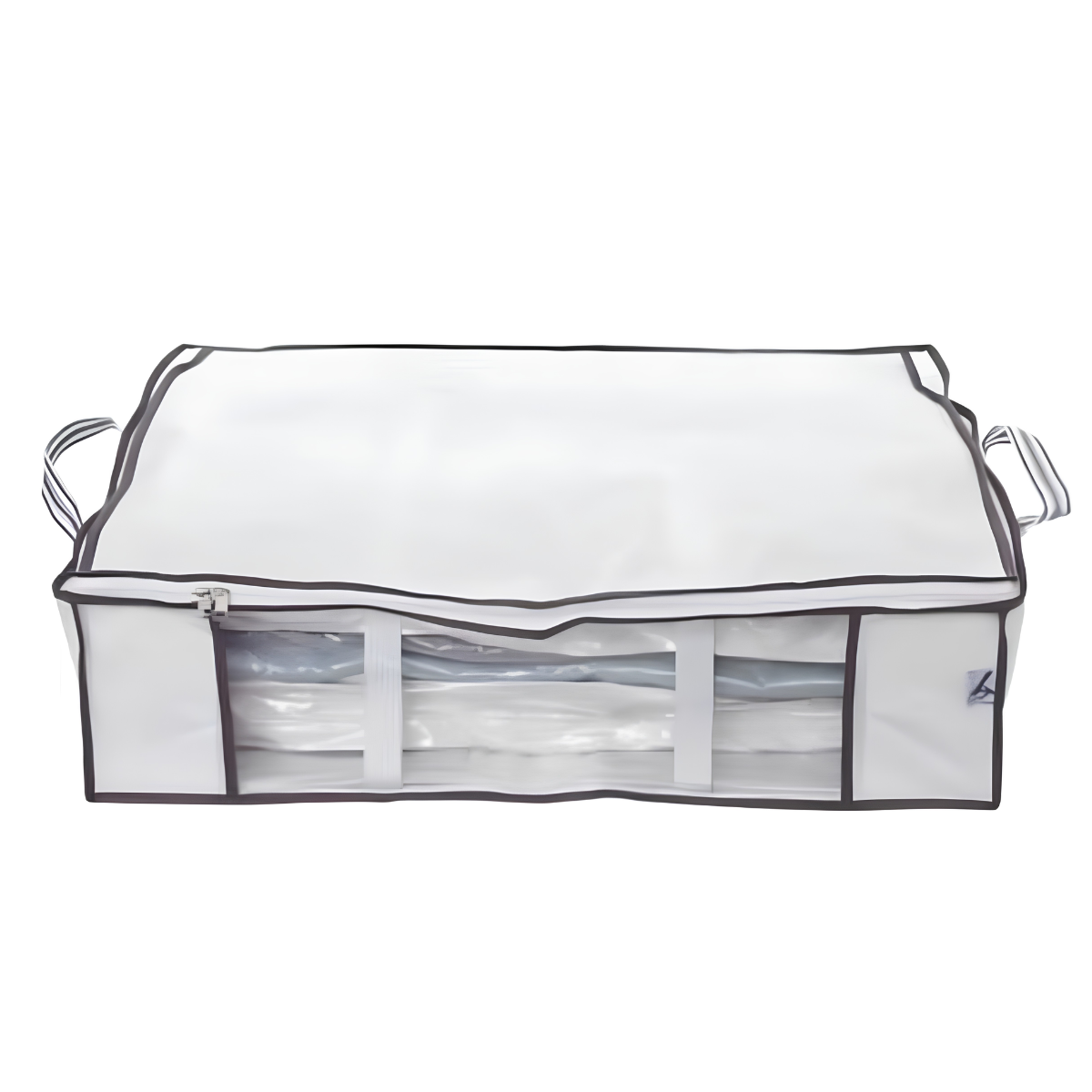 an underbed vacuum storage bag with handles