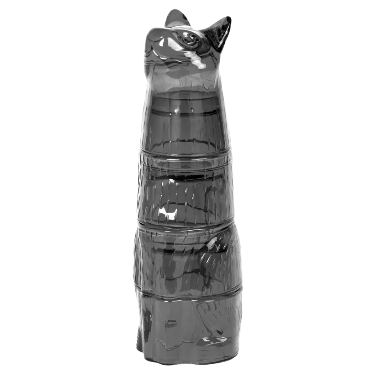 black cat glass stacking tumblers