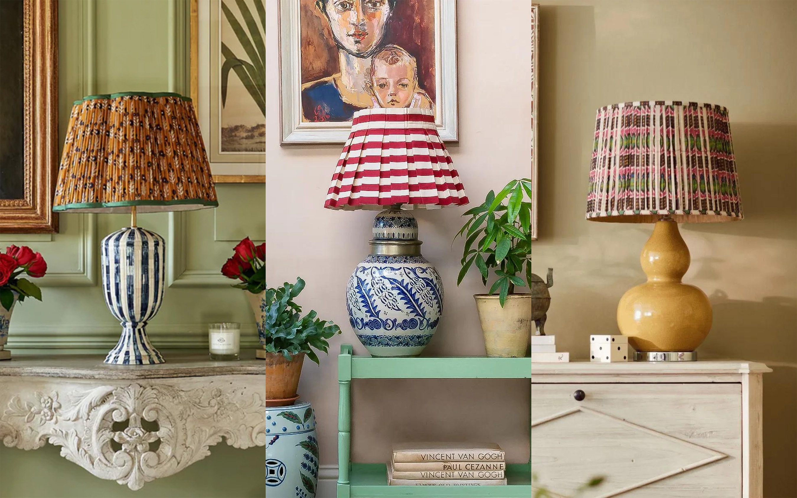 patterned lampshades