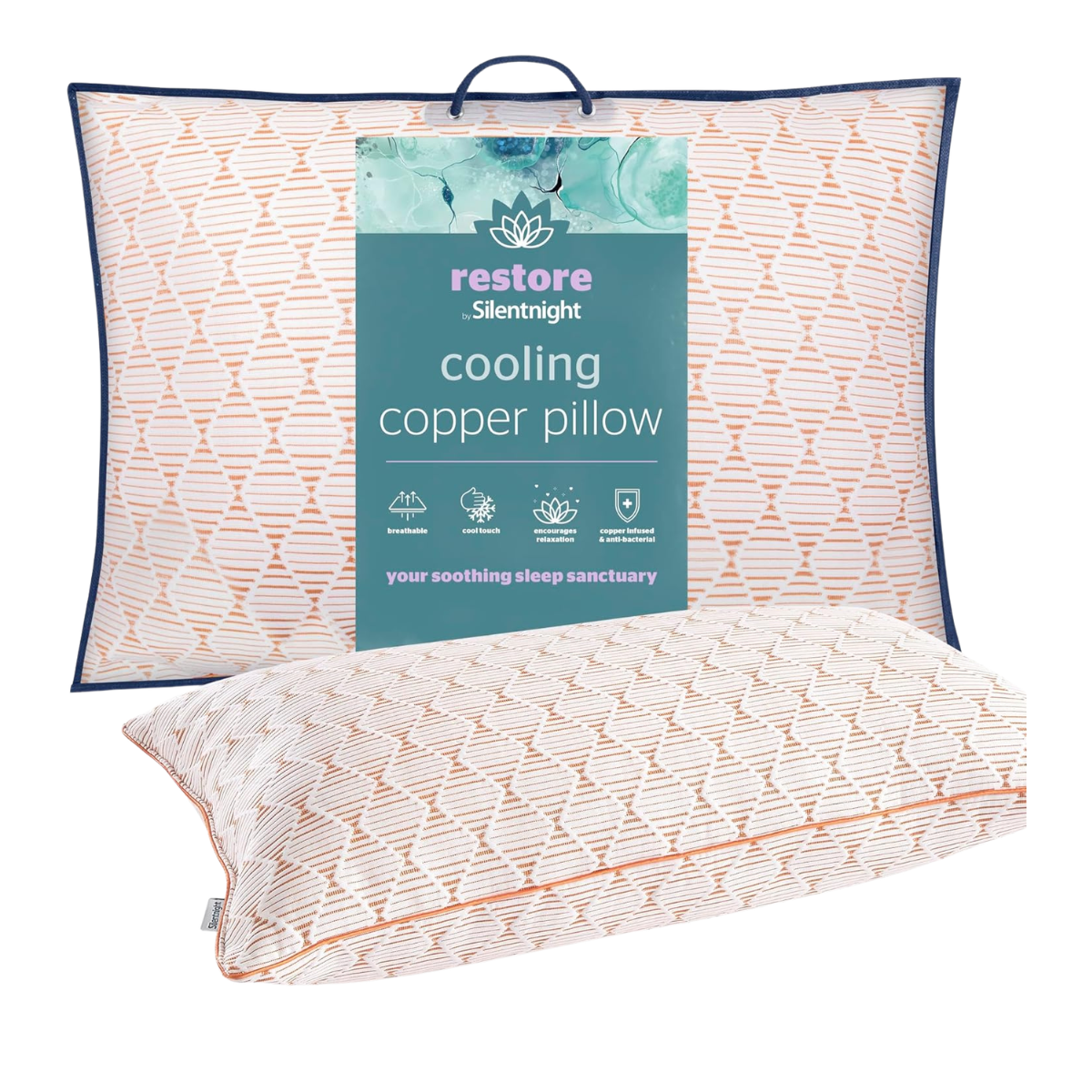 a copper cooling pillow