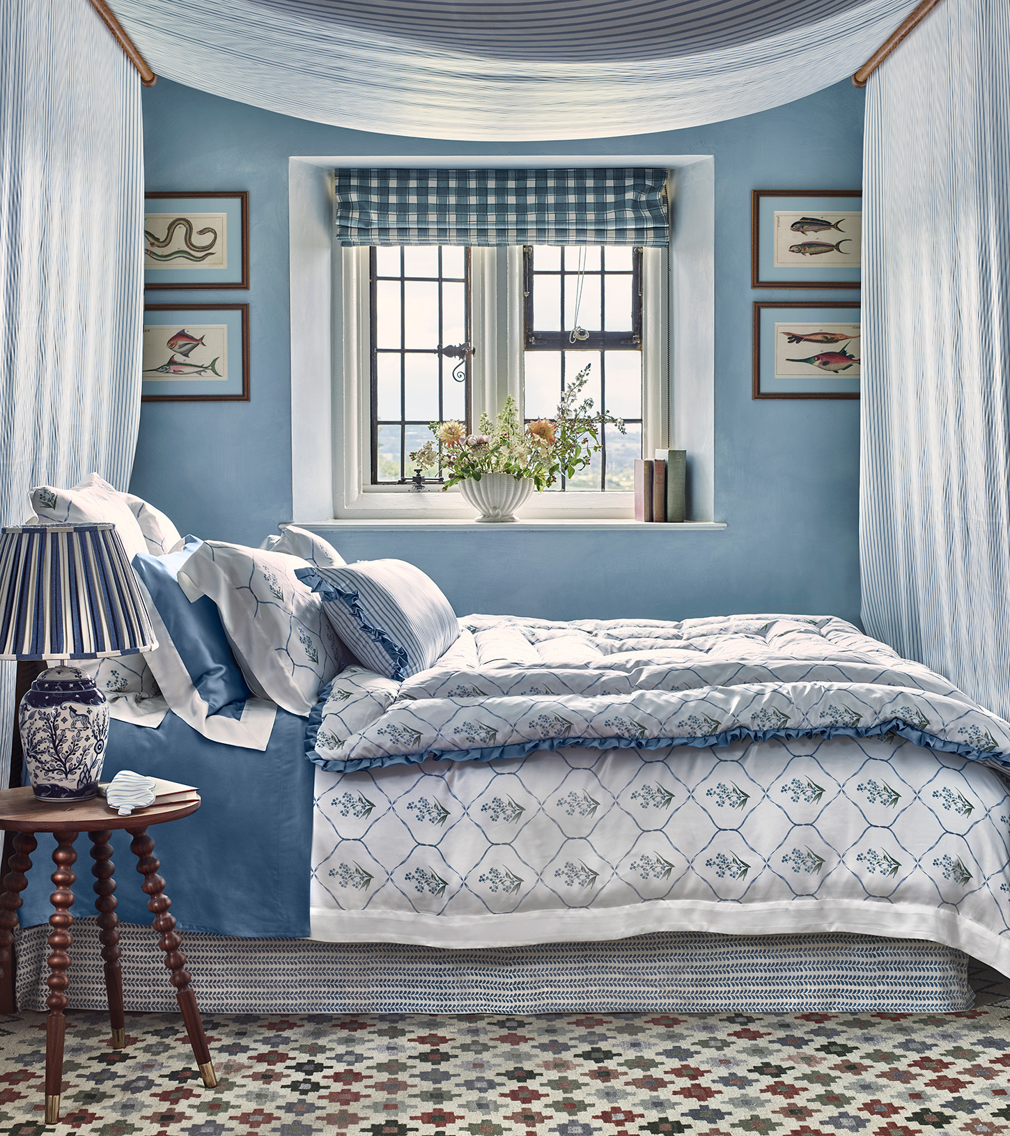 a blue bedroom scheme