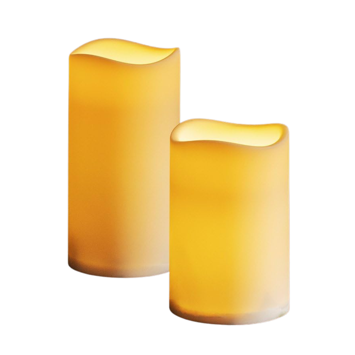 a set of two led outdoor garden lights