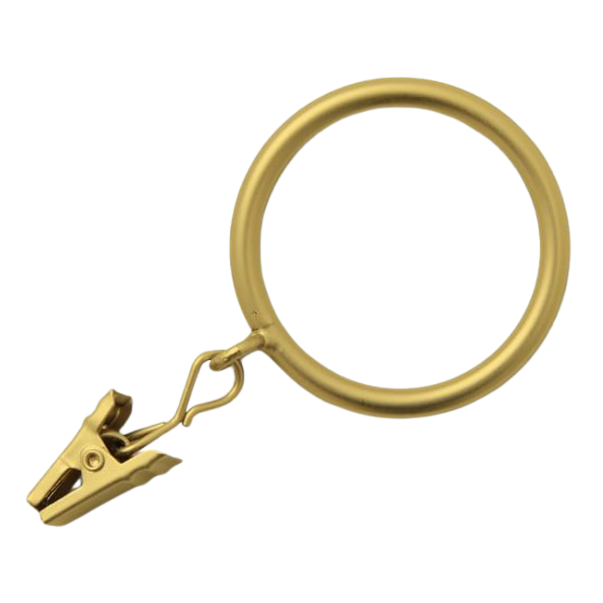 gold curtain ring with clip