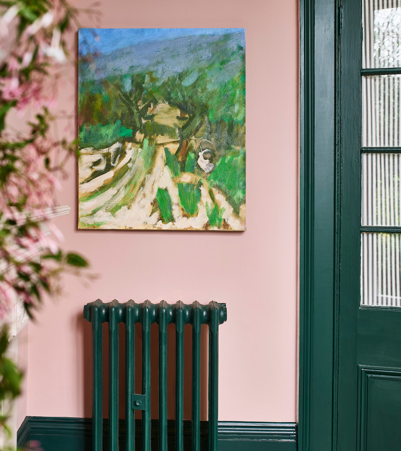 annie sloan green radiator