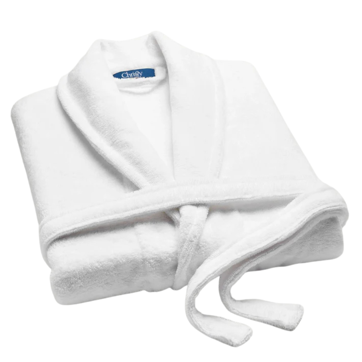 a folded white robe
