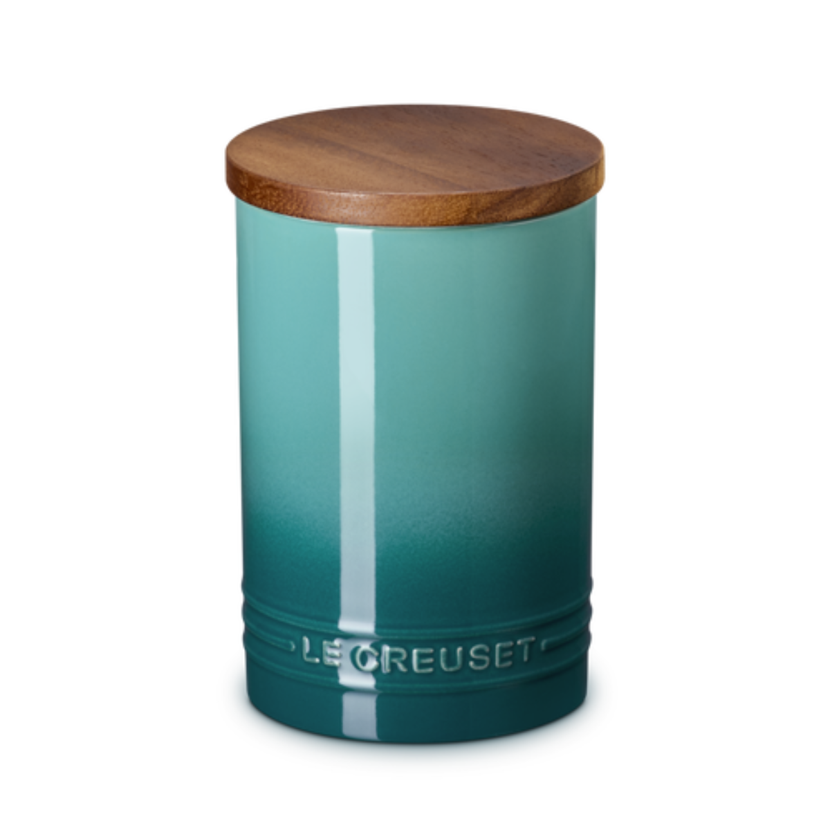 Stoneware Storage Jar in turquoise blue