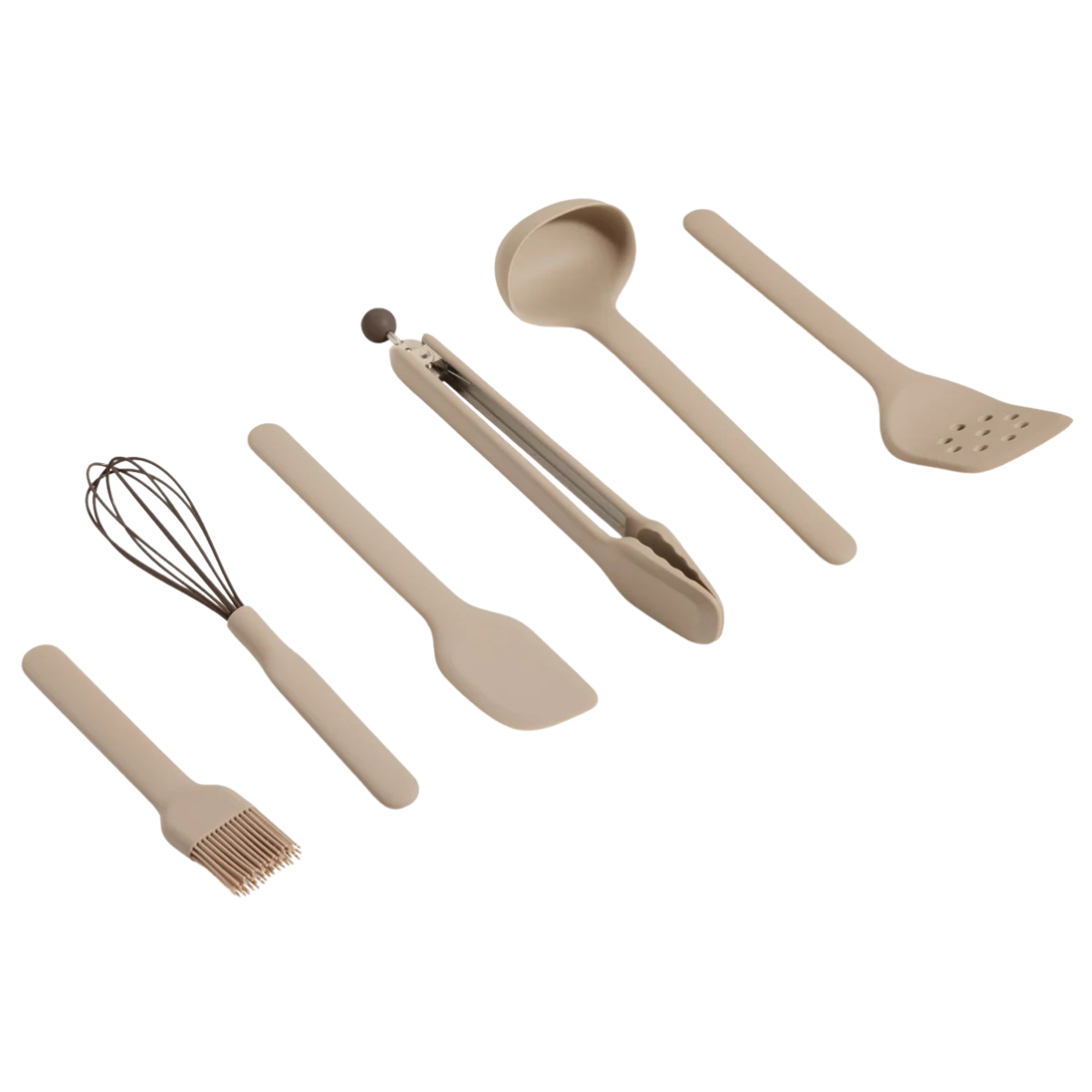 beige cooking utensils