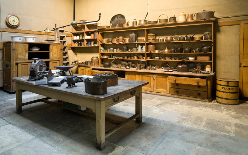 The kitchen at Brodsworth Hall