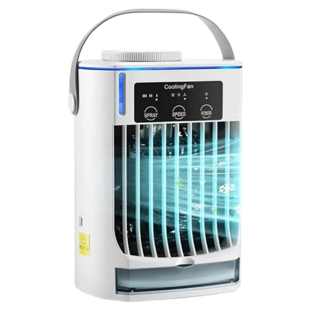 a small black portable air conditioner