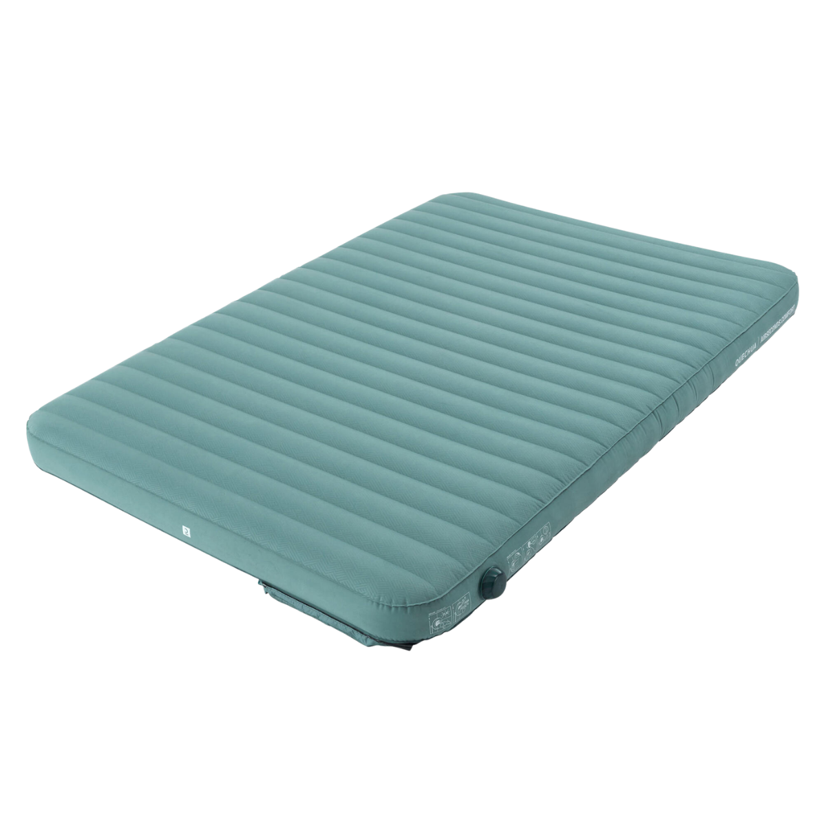 teal low profile air mattress for camping
