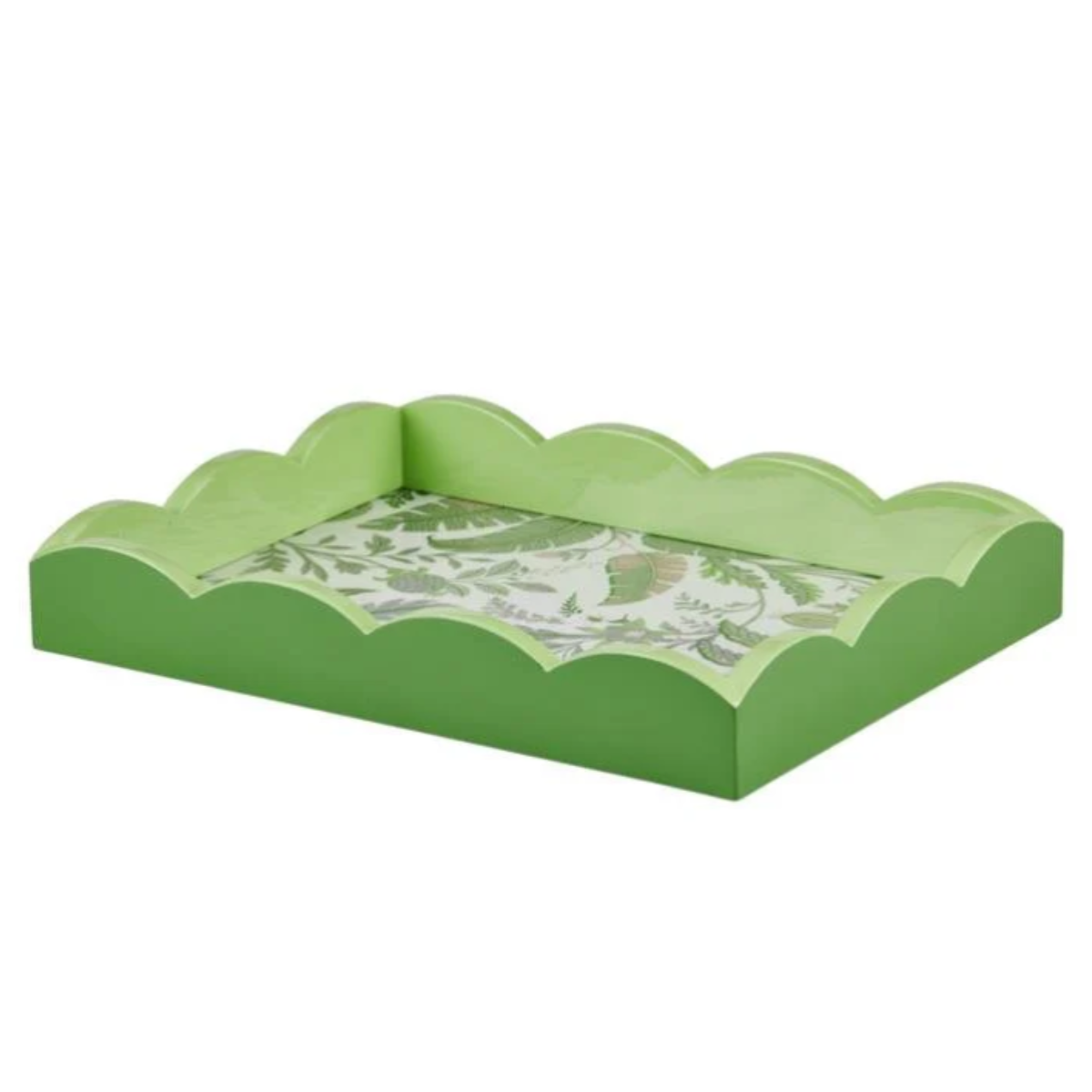 Palm Beach Green Lacquered Scallop Small Tray