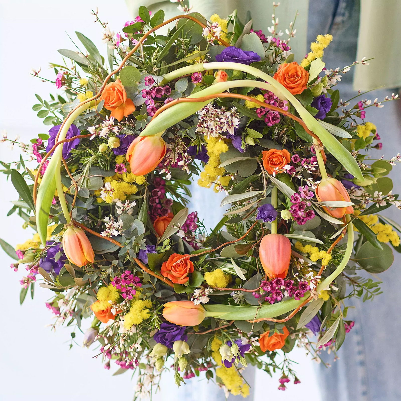 Interflora Vibrant Spring Wreath