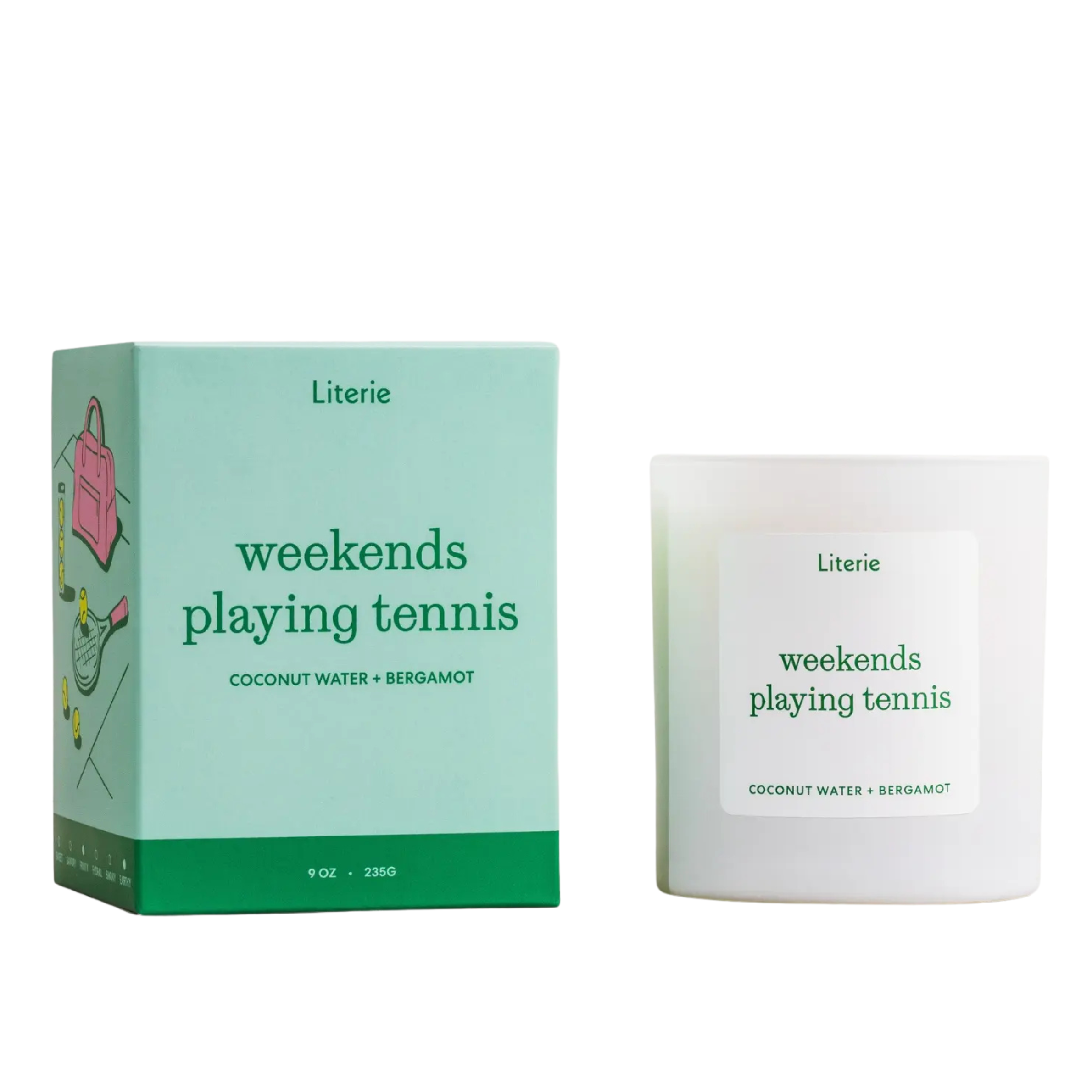 Literie Weekends Playing Tennis Candle