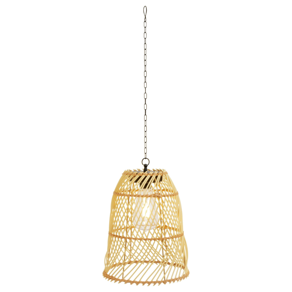 Rattan Battery Operated Hanging Light