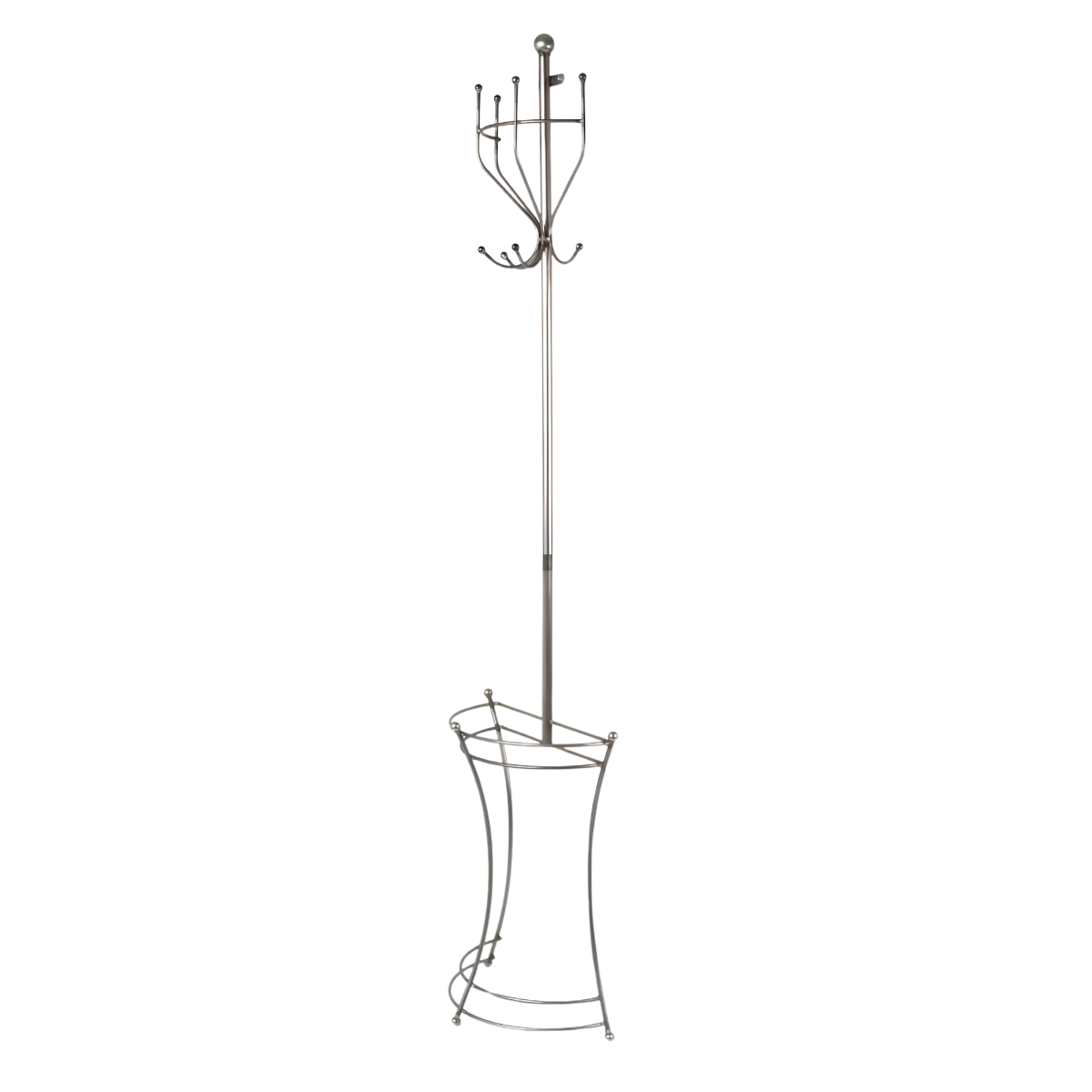 a metal wall mounted coat stand
