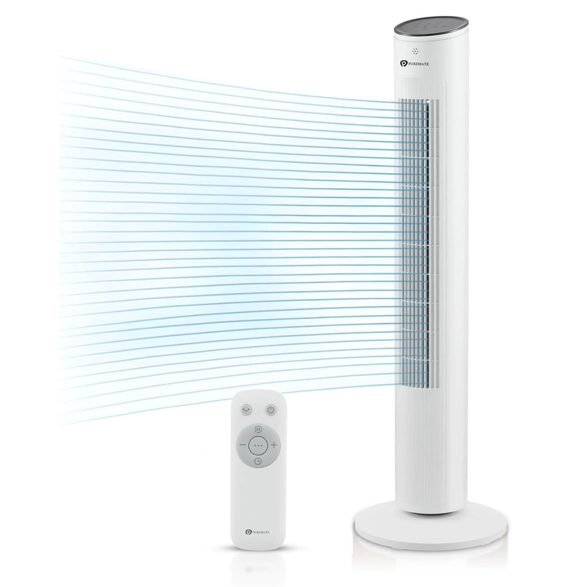 a white tower fan