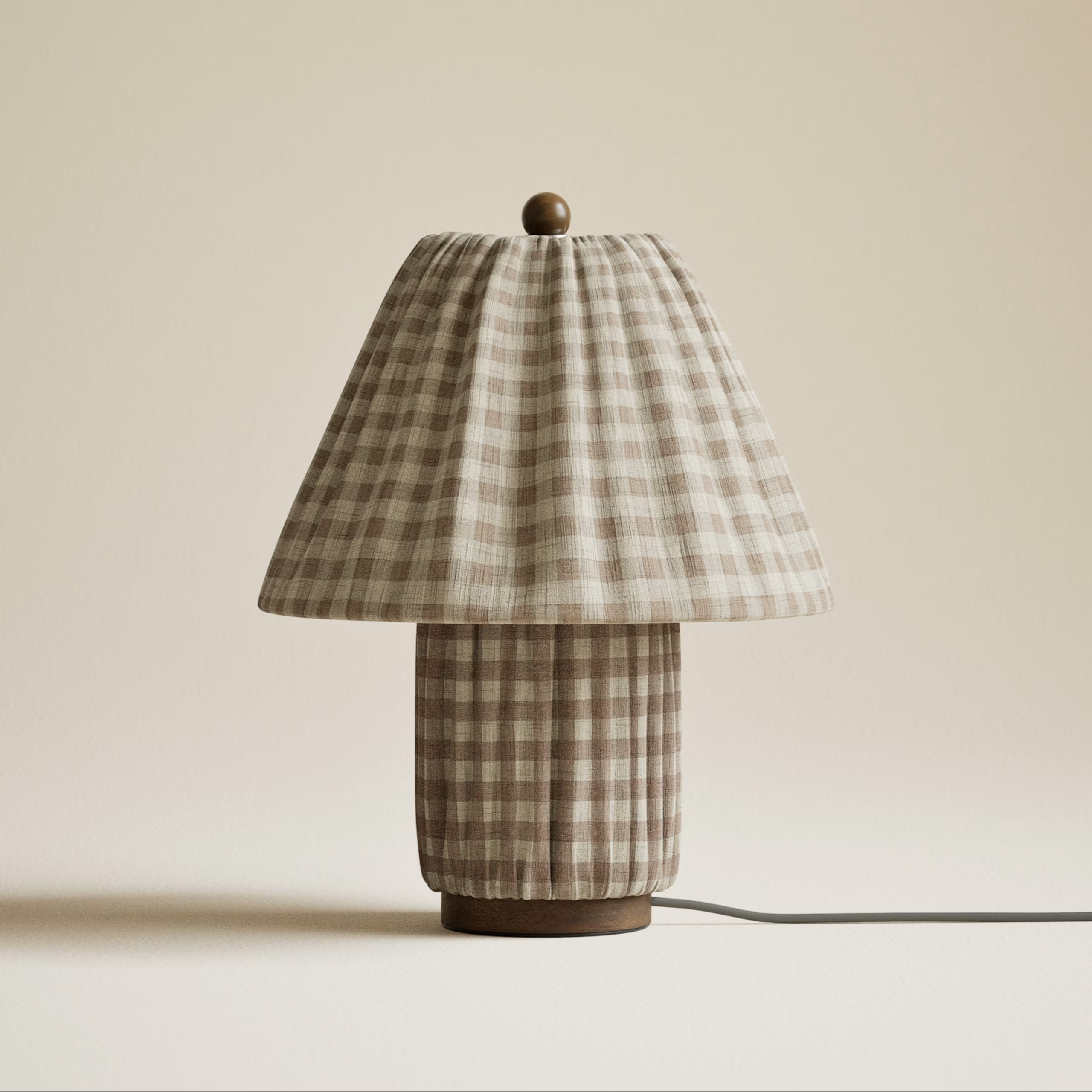 gingham lamp