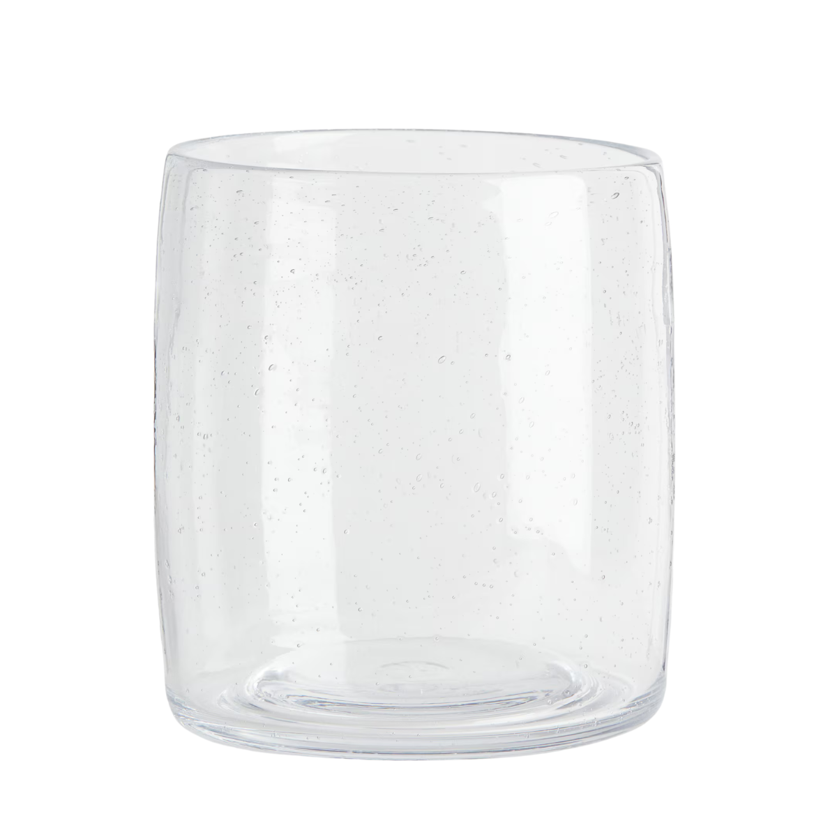 clear glass candle holder