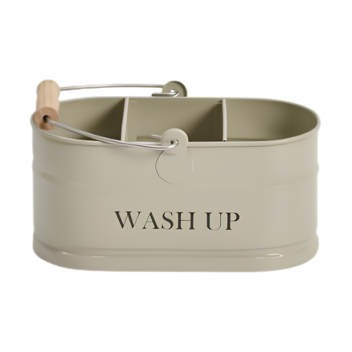beige kitchen storage caddy