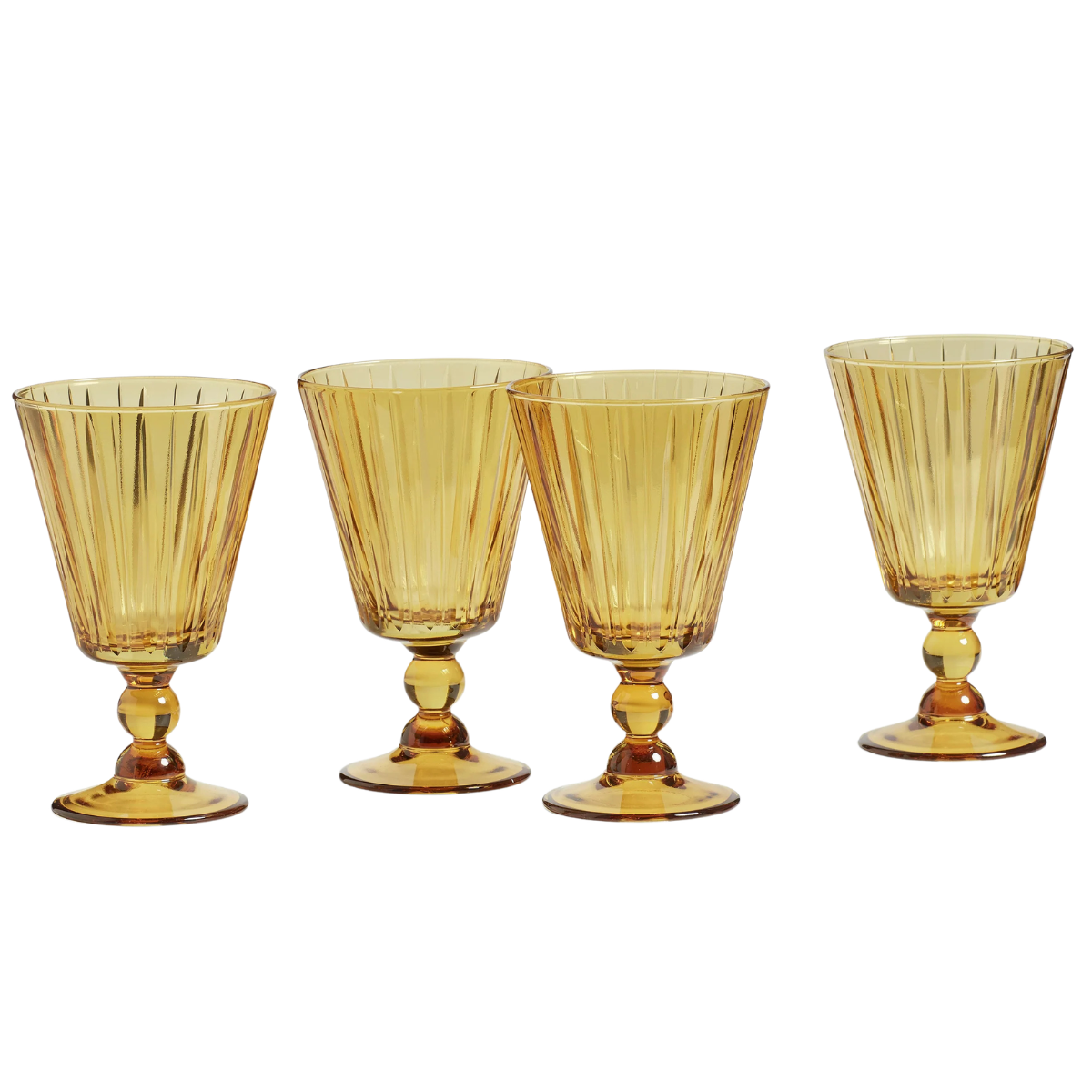 YELLOW WINE GOBLETS