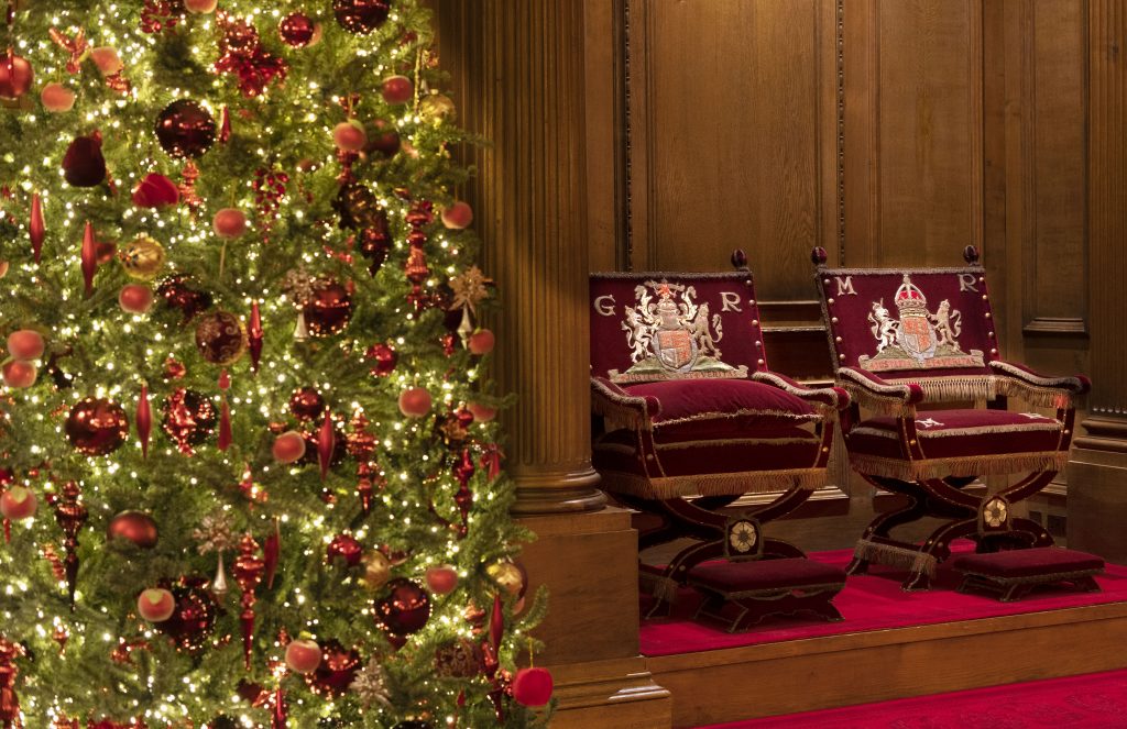 Visitors to the Palace of Holyroodhouse will see the State Apartments transformed with shimmering Christmas trees, garlands, and a magnificent table display to celebrate the festive season.