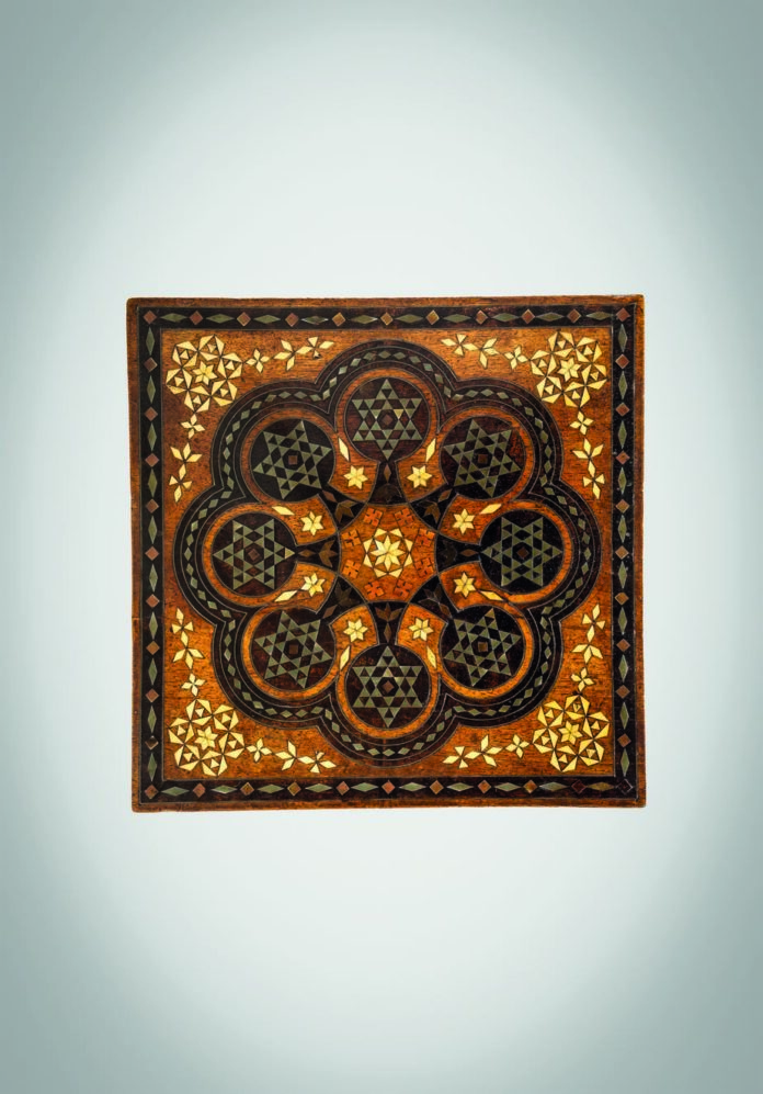 the-top-of-the-small-square-stool-by-bugetti-is-easily-identifiable-in-being-crafted-in-the-1890s-as-during-this-time-he-increasingly-stylised-his-work-with-geometrization