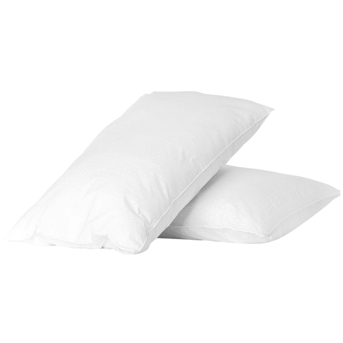 a pile of two pillows