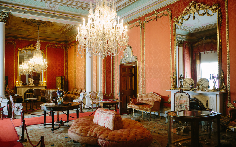 The opulent Drawing Room at Brodsworth Hall