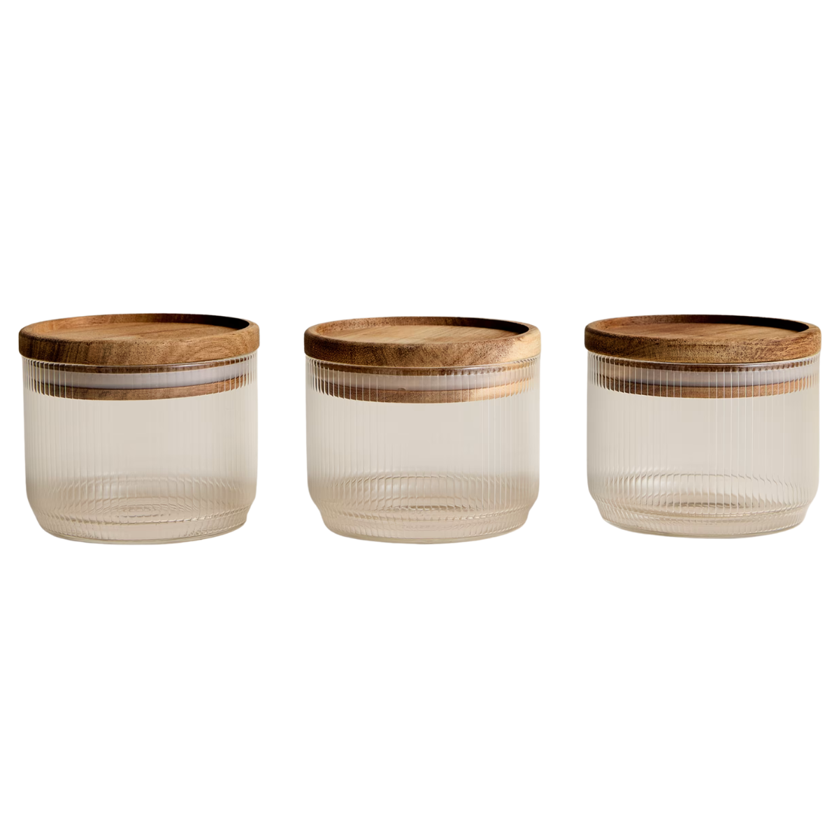 GLASS STACKING JARS
