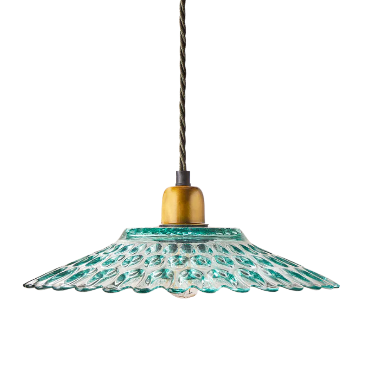 GREEN textured pendant light