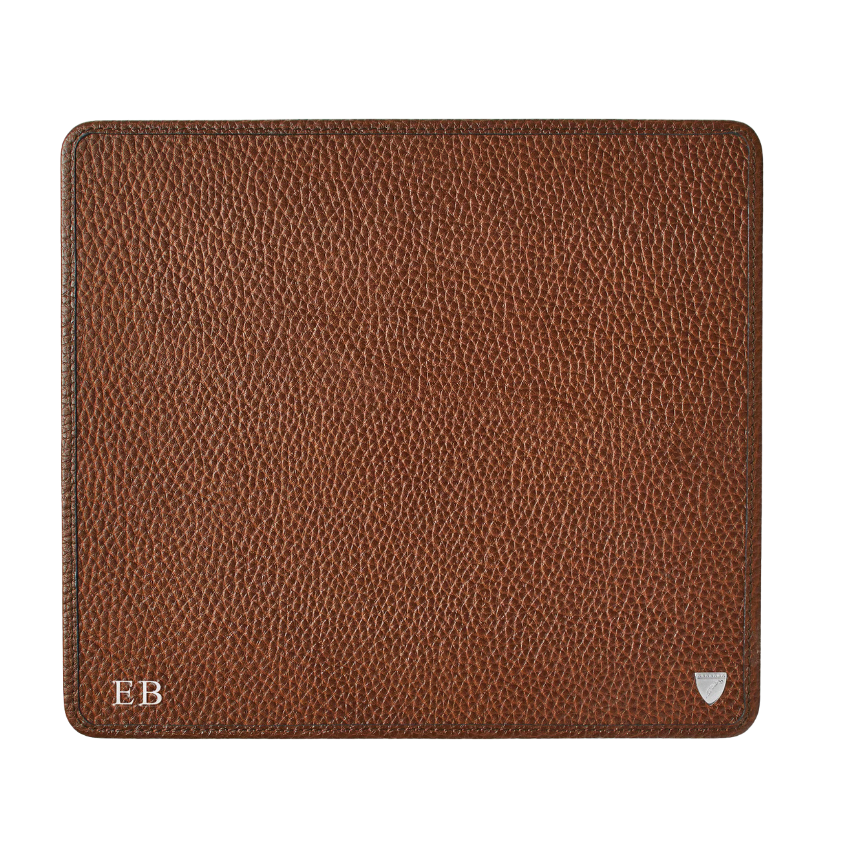 brown leather mouse pad