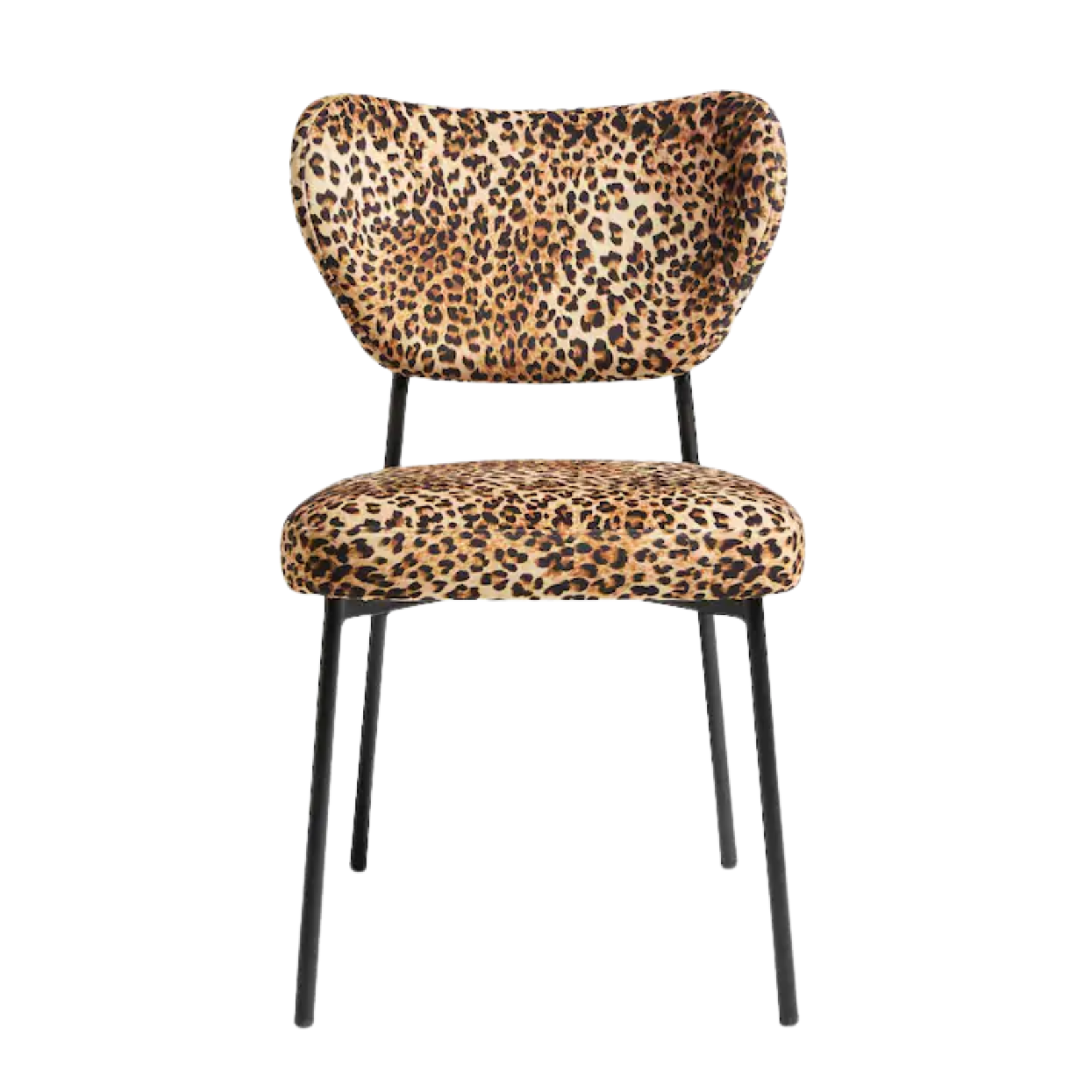 leopard print dining chair
