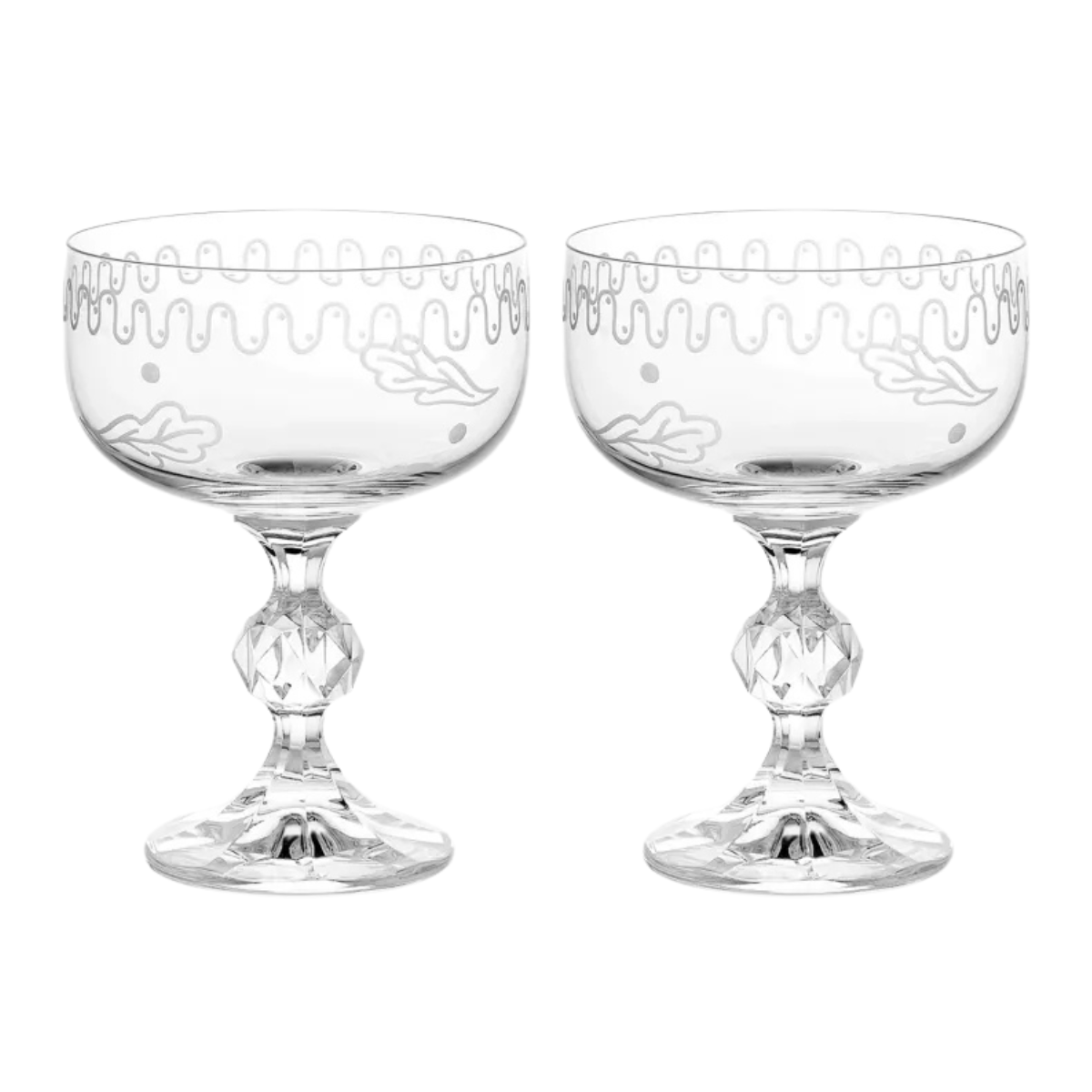 set of 2 cocktail glasses