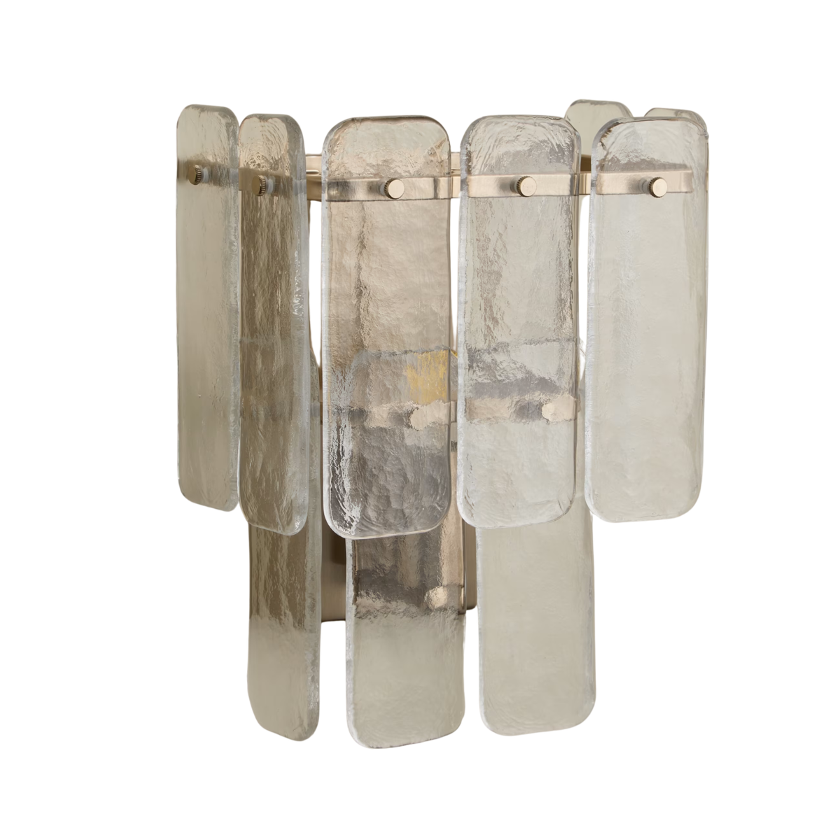 a glass panel wall light