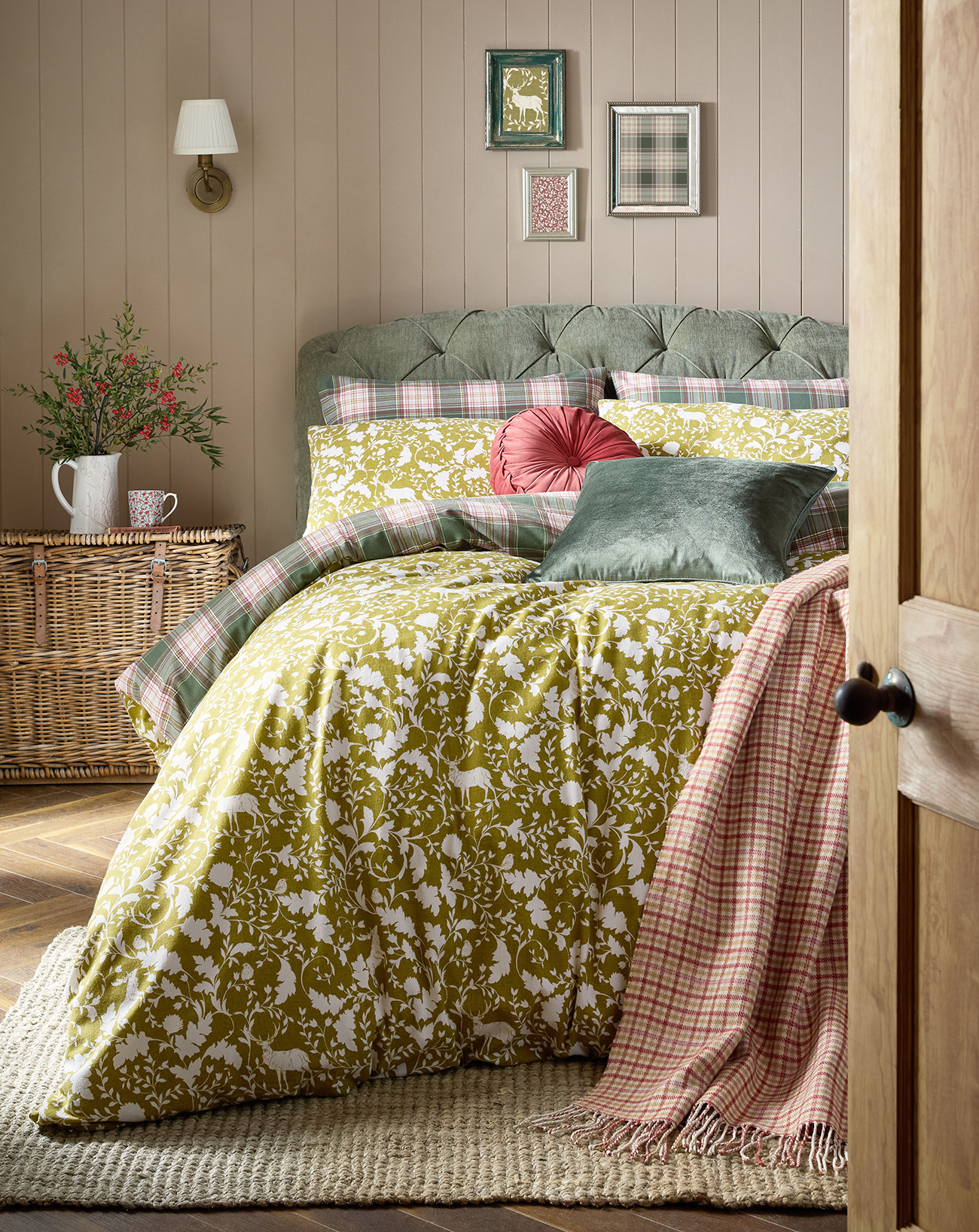 Laura Ashley green bedroom ideas