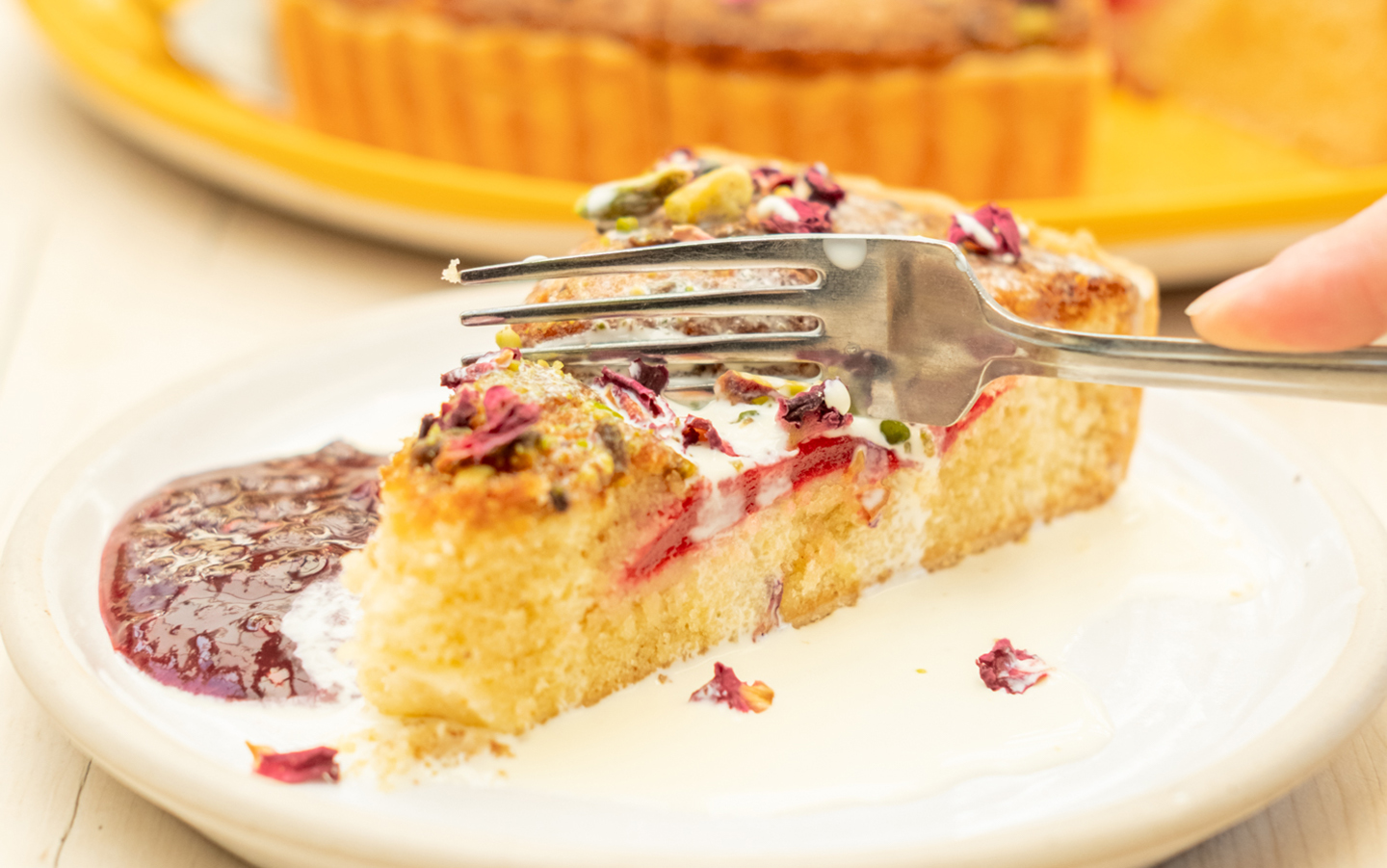 burford garden company rose and poached pear