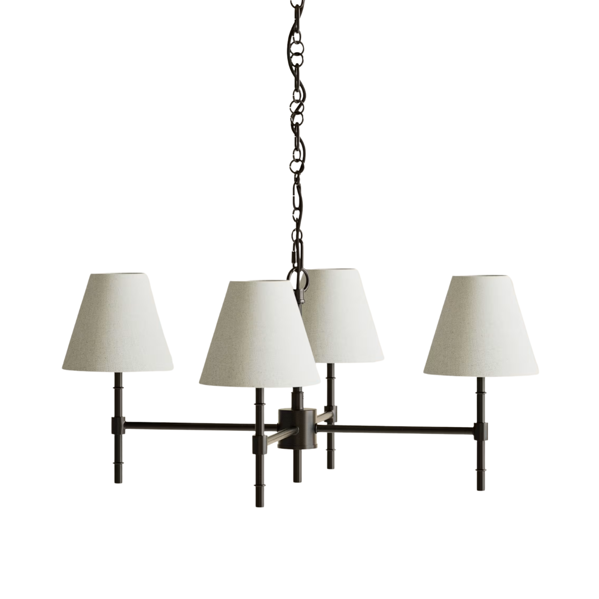 black and white chandelier