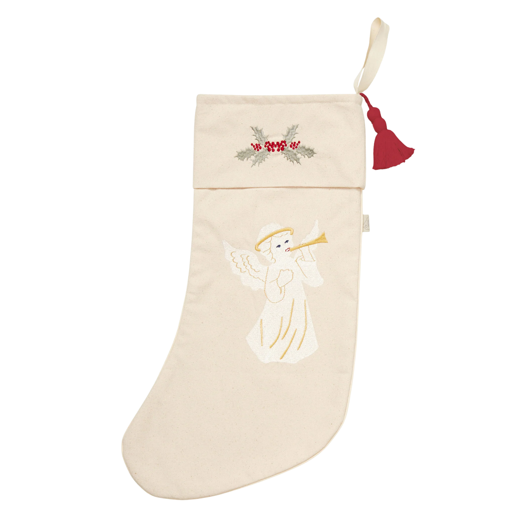 cream angel stocking