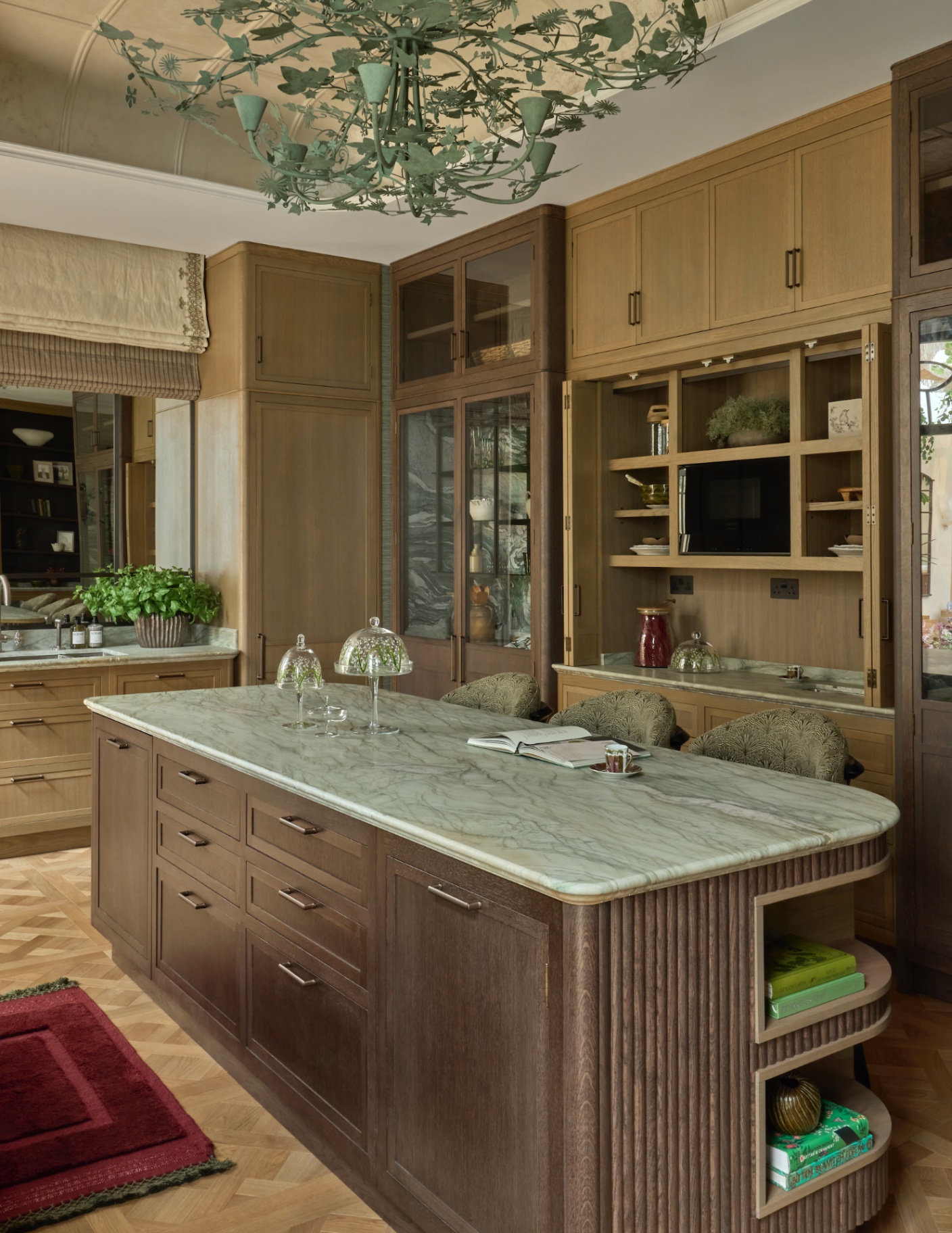 Pictured legacy Vitae Martin Moore kitchen collection, from £45,000, unveiled at WOW!house as part of a kitchen room collaboration with Samantha Bartlett Interiors 