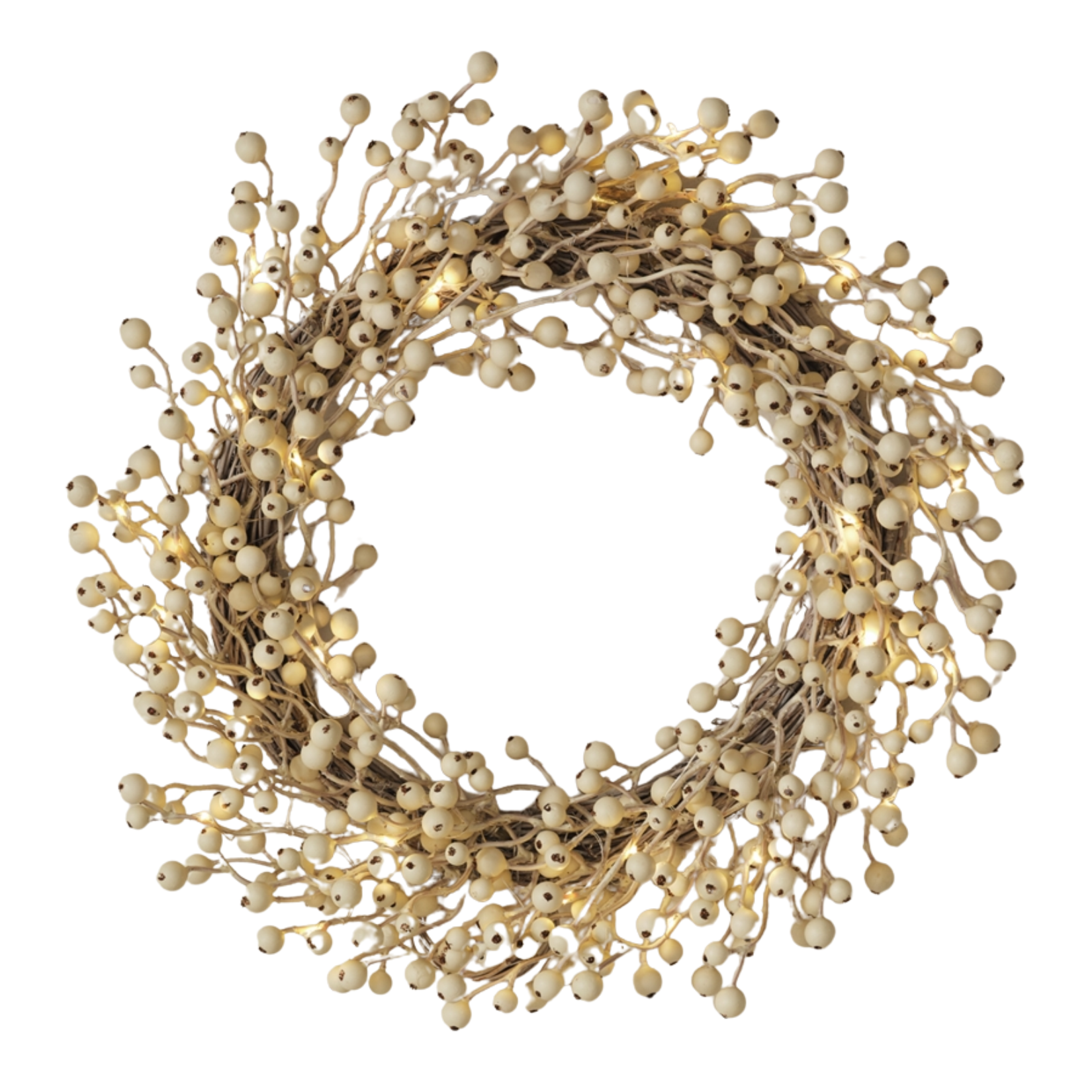white BERRY Christmas wreath