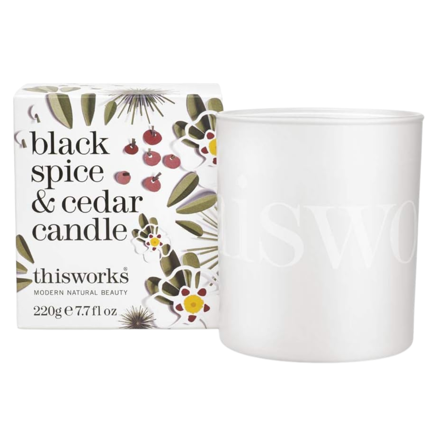 this works black spice cedar candle