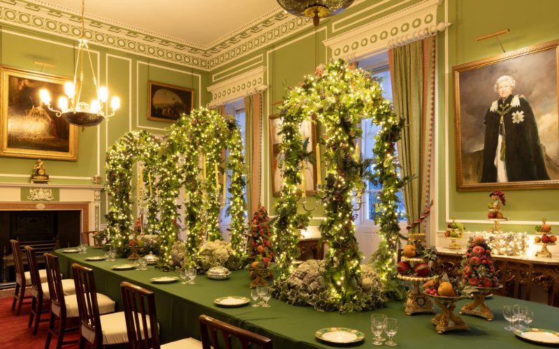 The Royal Dining Room at Holyrood Palace, Edinburgh