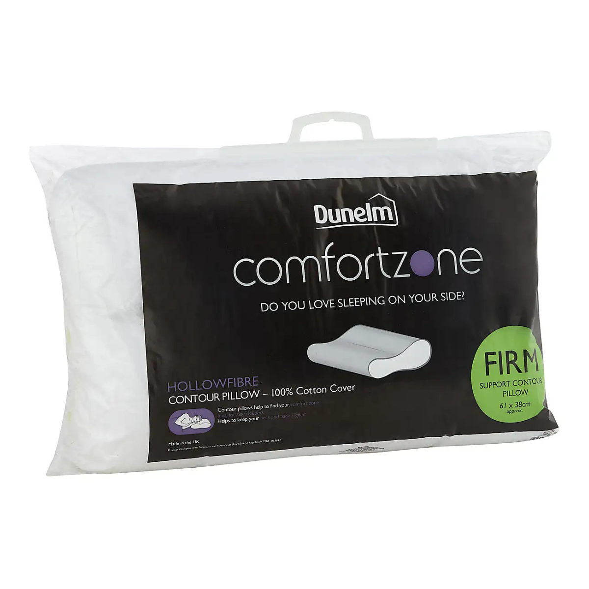 Comfortzone Side Sleeper Contour Pillow